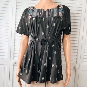 LEGACY FALLS Dark Gray Short Sleeve Shirt Size Large